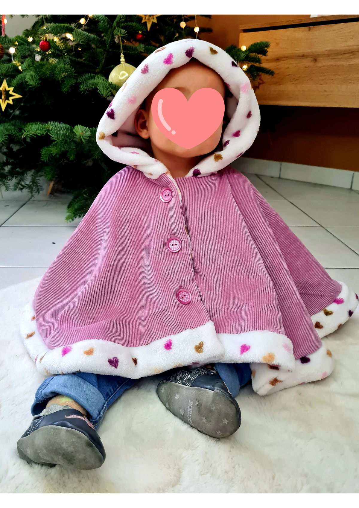 Generisch Tenues de Noël pour bébé fille velours capuche poncho rouge manteau veste s haut femme, beige, 6-12 mois Generisch Tenues de Noël pour bébé fille velours capuche poncho rouge manteau veste s haut femme, beige, 6-12 mois