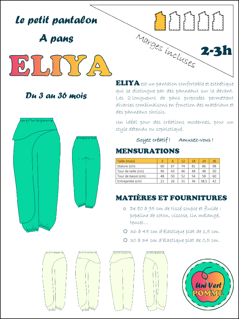 Pantalon à pans ELIYA bébé